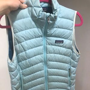 Patagonia light blue vest